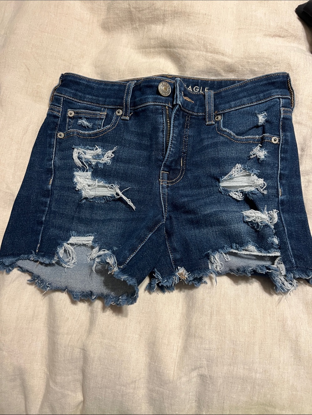 American Eagle midrise jean shorts